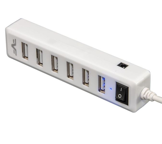 Концентратор USB 2.0 Frime 7хUSB2.0 White (FH-20041) 414912 фото