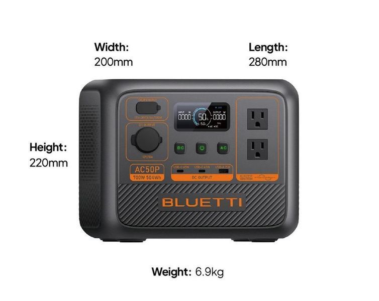 Зарядна станція Bluetti AC50P, 504Wh, 700W, LiFePO4 532075 фото