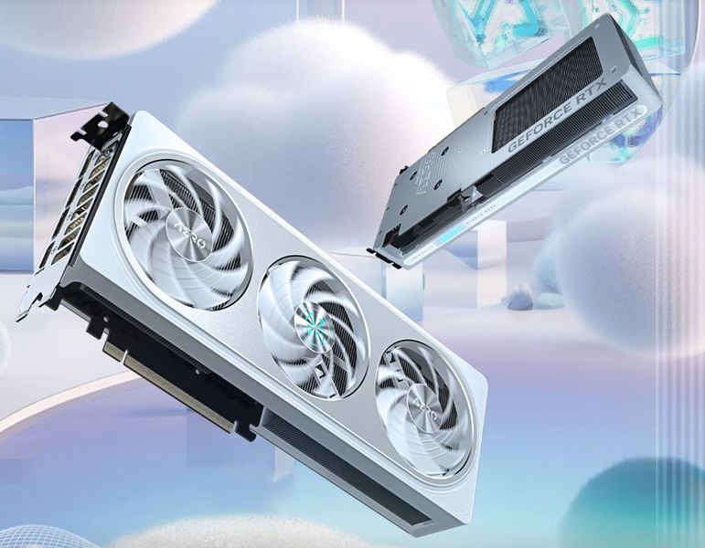 Відеокарта GF RTX 5060 8GB GDDR7 Aero OC Gigabyte (GV-N5060AERO OC-8GD) 558478 фото