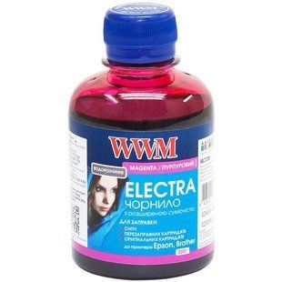 Чорнило WWM EPSON Universal Electra для Epson серій Stylus C/CX, T/TX, S/SX, Stylus Office B/BX, T/TX, Stylus Photo Stylus Photo R/RX, T/TX, P/PX Magenta (EU/M) 200г 27644 фото