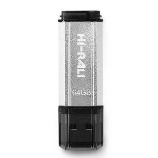 Флеш-накопичувач USB 64GB Hi-Rali Stark Series Silver (HI-64GBSTSL) 305138 фото
