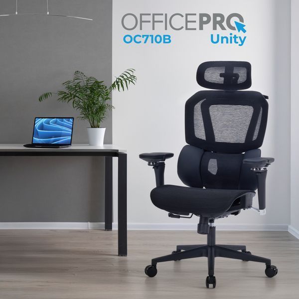 Крісло офісне OfficePro Unity OC710B Black 614216 фото