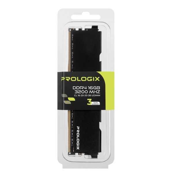 Модуль пам`ятi DDR4 16GB/3200 Prologix Black (PRO16GB3200B4) 532510 фото