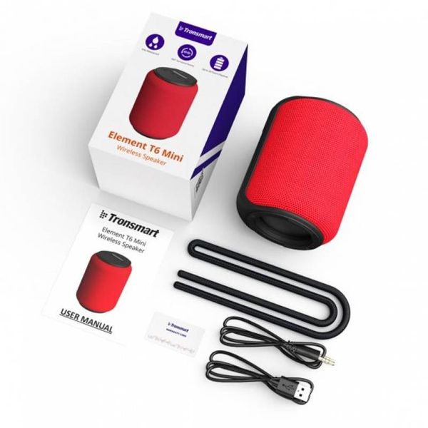 Акустична система Tronsmart Element T6 Mini Red (366158) 289870 фото