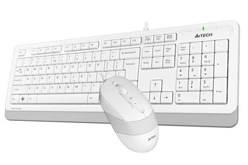 Комплект (клавіатура, миша) A4Tech F1010 White 267533 фото