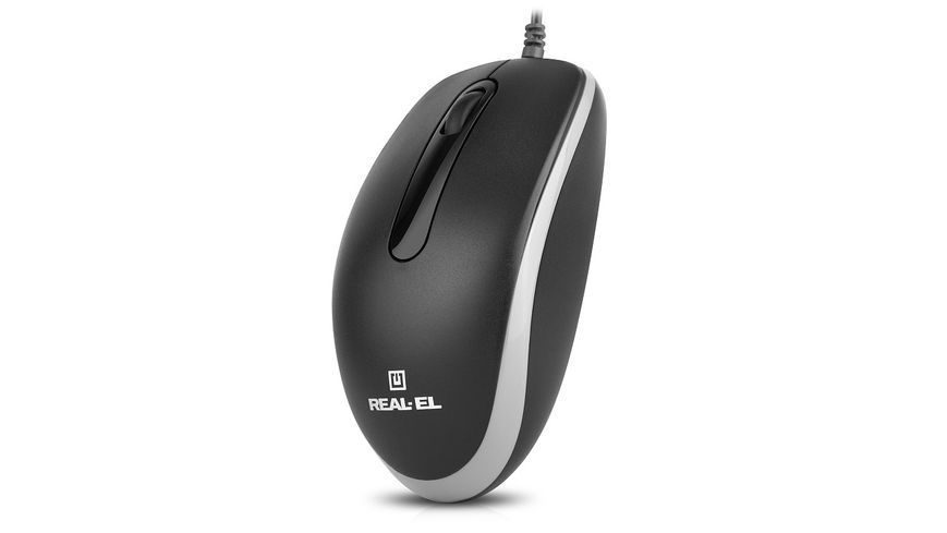 Миша REAL-EL RM-217 Black (EL123200038) 536250 фото
