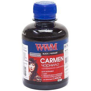 Чорнило WWM Universal Carmen для Сanon серій PIXMA iP/iX/MP/MX/MG Black (CU/B) 200г 27641 фото