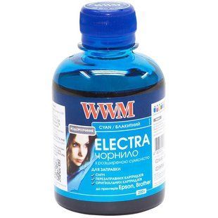 Чорнило WWM EPSON Universal Electra для Epson серій Stylus C/CX, T/TX, S/SX Stylus Office B/BX, T/TX, Stylus Photo Stylus Photo R/RX, T/TX, P/PX Cyan (EU/C) 200г 27647 фото