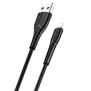 Кабель Usams US-SJ364 USB - Lightning (M/M), 1 м, Black (SJ364USB01) 510721 фото
