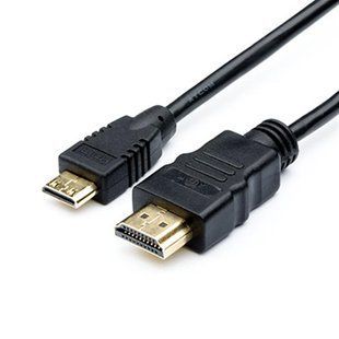 Кабель Atcom HDMI - mini-HDMI (M/M), 1 м, Black (6153) Blister 18965 фото