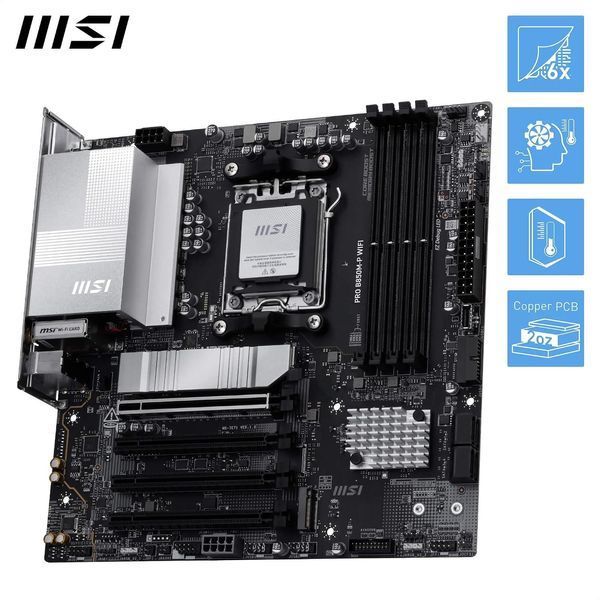 Материнська плата MSI Pro B850M-P WiFi Socket AM5 571977 фото