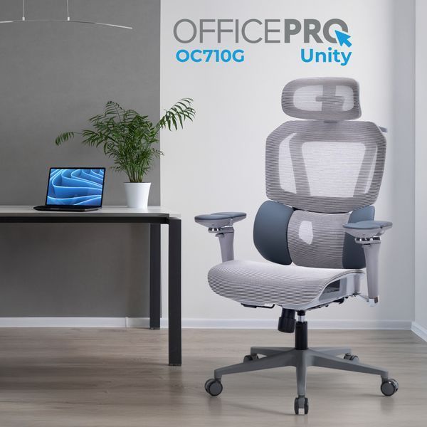 Крісло офісне OfficePro Unity OC710G Grey 614220 фото