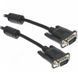Кабель Maxxter VGA - VGA (M/M), HD15, 3+4C, з 2-ма феритами, 3 м, чорний (V-VGA-10) пакет 157564 фото 2