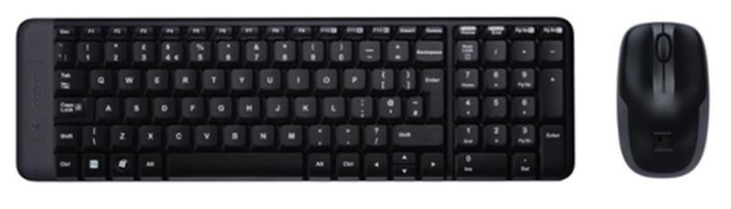 Комплект (клавіатура, мишка) бездротовий Logitech MK220 Black USB (920-003168) 433992 фото