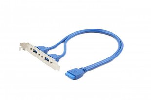 Планка розширення Cablexpert USB - 10-pin (F/M), 0.44 м, синій (CC-USB3-RECEPTACLE) 252144 фото