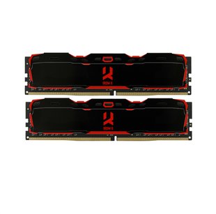 Модуль пам`ятi DDR4 2x8GB/2666 GOODRAM Iridium X Black (IR-X2666D464L16S/16GDC) 200622 фото