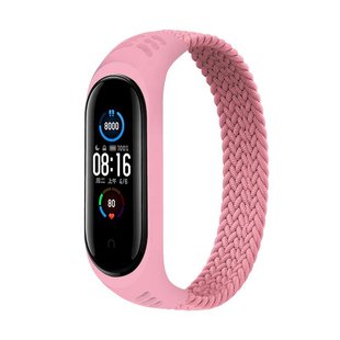 Ремінець BeCover Elastic Nylon Style для Xiaomi Mi Smart Band 5/Mi Smart Band 6 Size S Pink (706141) 364781 фото