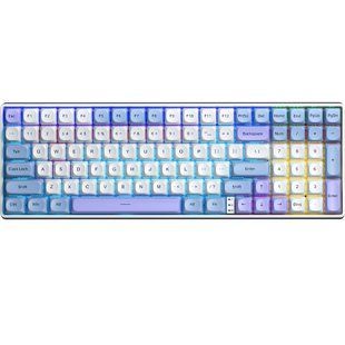Клавіатура бездротова Aula S100pro Red Switch White/Blue (6948391205762) 579507 фото