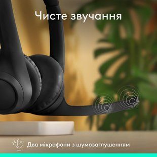 Bluetooth-гарнітура Logitech Zone 300 Wireless Black (981-001407) 514753 фото