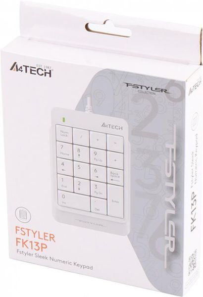 Цифровий клавiатурний блок A4Tech FK13P White 321951 фото