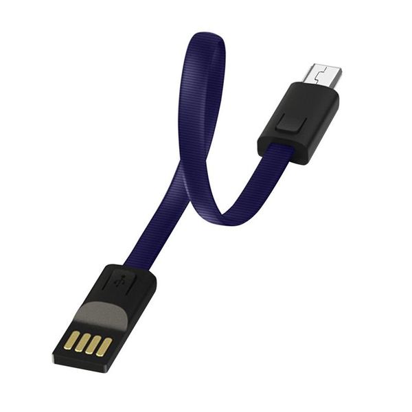 Кабель ColorWay USB - micro USB (M/M), 2.4 А, 0.22 м, Blue (CW-CBUM022-BL) 305916 фото