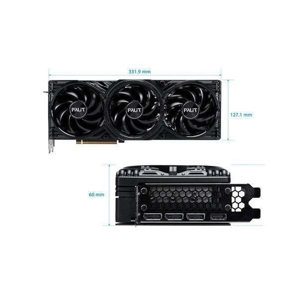 Відеокарта GF RTX 5080 16GB GDDR7 GamingPro OC Palit (NE75080S19T2-GB2031A) 540420 фото