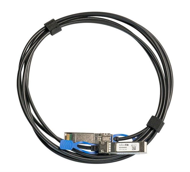 Кабель MikroTik XS+DA0003 (SFP, SFP+, SFP28, 3m, direct attach) 332846 фото