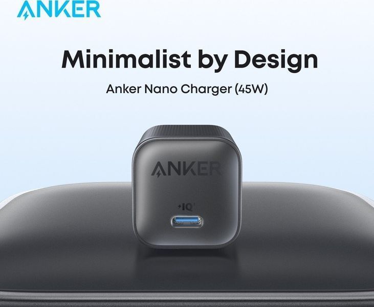 Мережевий зарядний пристрій Anker Nano Charger 45W USB-C Black (A2692L11) 572008 фото