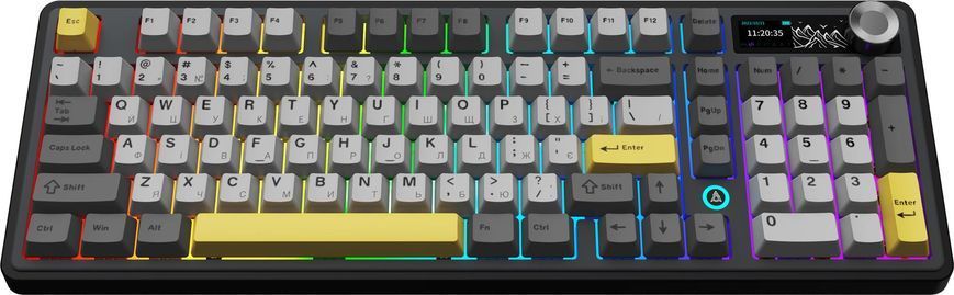 Клавіатура бездротова Ajazz AK980 V2 Maillard Switch Black (AK980-V2-M-BGY) 587950 фото