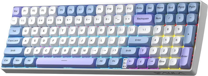Клавіатура бездротова Aula S100pro Red Switch White/Blue (6948391205762) 579507 фото