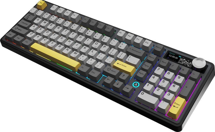 Клавіатура бездротова Ajazz AK980 V2 Maillard Switch Black (AK980-V2-M-BGY) 587950 фото