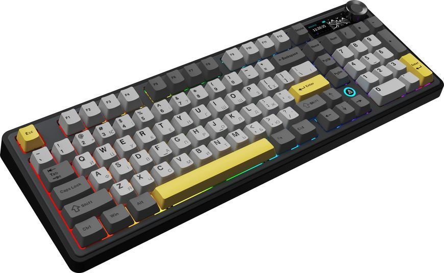 Клавіатура бездротова Ajazz AK980 V2 Maillard Switch Black (AK980-V2-M-BGY) 587950 фото