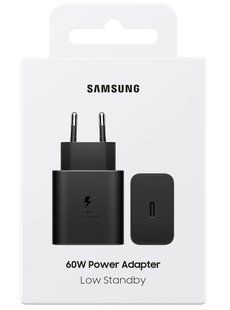 Мережевий зарядний пристрій Samsung 60W Black (EP-T6010NBEGWW) 587928 фото