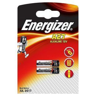 Батарейка Energizer A27 (27A) 12V BL 2 шт 307370 фото