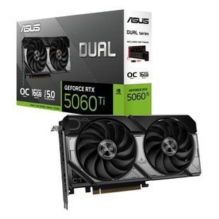 Відеокарта GF RTX 5060 Ti 16GB GDDR7 Dual OC Asus (DUAL-RTX5060TI-O16G) 551715 фото
