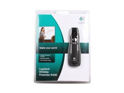 Пульт бездротовий Logitech R400 (910-001356) Black USB 189565 фото