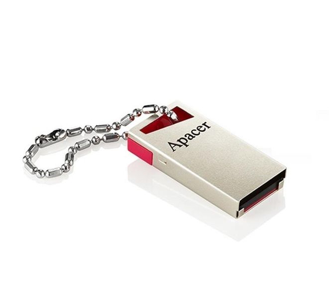 Флеш-накопичувач USB 64GB Apacer AH112 Gold/Red (AP64GAH112R-1) 332595 фото