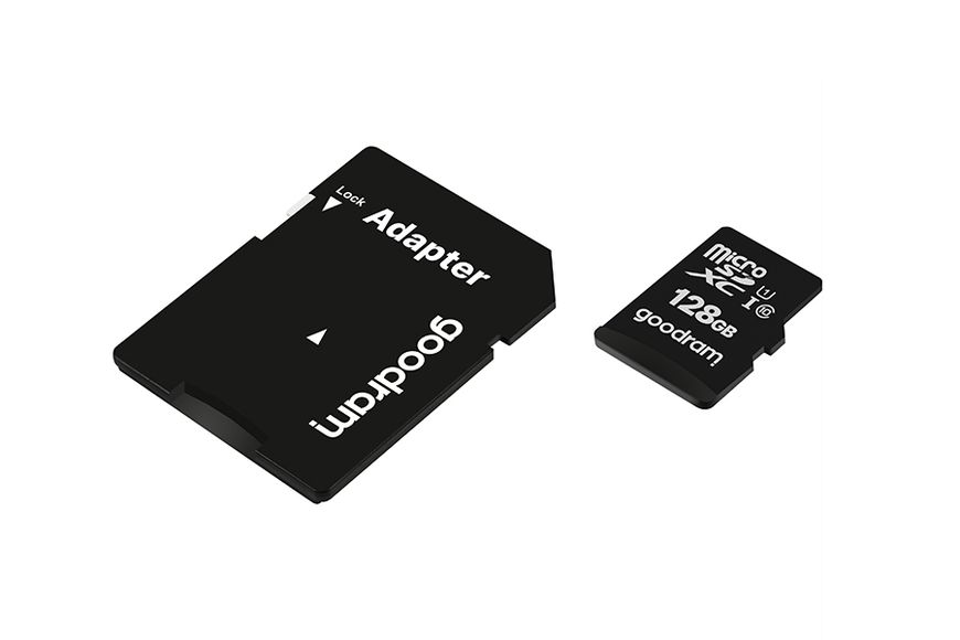 Карта пам`яті MicroSDXC 128GB UHS-I Class 10 Goodram + SD-adapter (M1AA-1280R12) 240338 фото