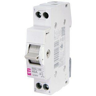 Перемикач трипозиційний ETI SSQ 140 "1-0-2", 1p 40A (2421415) 542161 фото