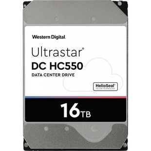 Накопичувач HDD 3.5" SATA 16.0TB WD Ultrastar DC HC550 7200rpm 512MB (0F38462) 348475 фото