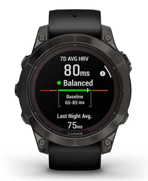 Смарт-годинник Garmin Fenix 7 Pro Sapphire Solar Carbon Gray DLC Titanium with Black Silicone (010-02777-54) 482447 фото