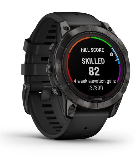 Смарт-годинник Garmin Fenix 7 Pro Sapphire Solar Carbon Gray DLC Titanium with Black Silicone (010-02777-54) 482447 фото