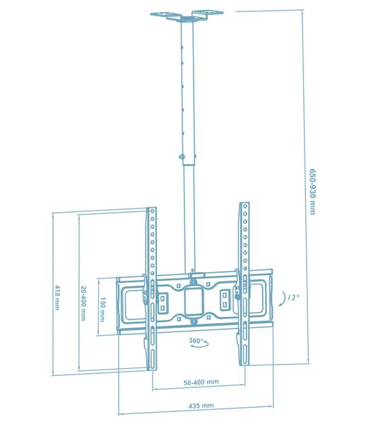 Кронштейн Walfix CM-41B (VESA400х400) 241737 фото