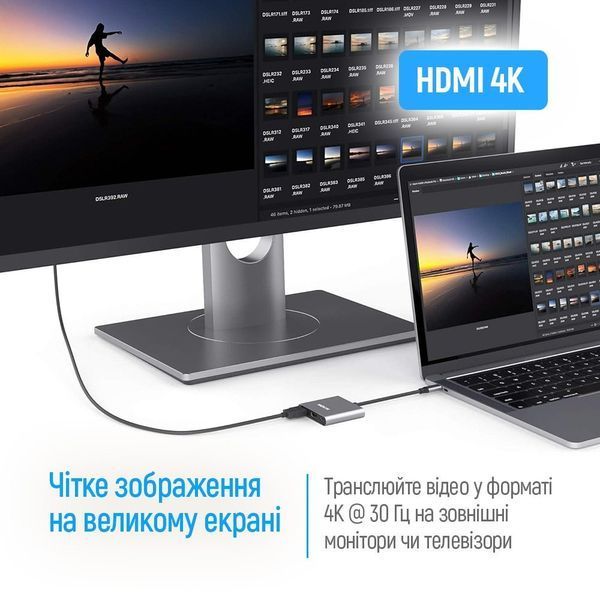 USB-хаб СolorWay USB Type-C 3-в-1 (CW-HUB08) 568763 фото