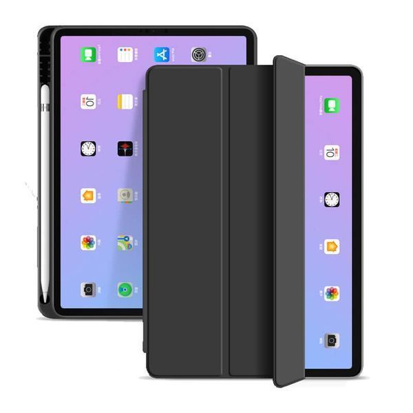 Чохол-книжка BeCover Tri Fold Soft TPU з кріпленням Apple Pencil для Apple iPad Air (4/5) 2020/2022 10.9" Black (711106) 565314 фото