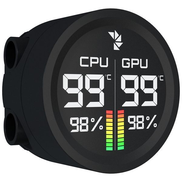 Система водяного охолодження AeroCool Abyss L240R Digi Black (ACLA-AD24117.11) 604655 фото