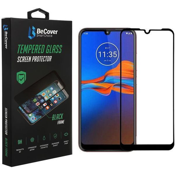 Захисне скло BeCover для Motorola Moto E6i Black (706654) 373516 фото