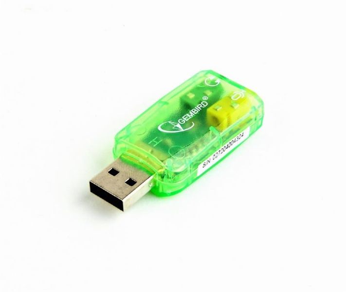 Звукова карта Gembird SC-USB-01 Green 236028 фото