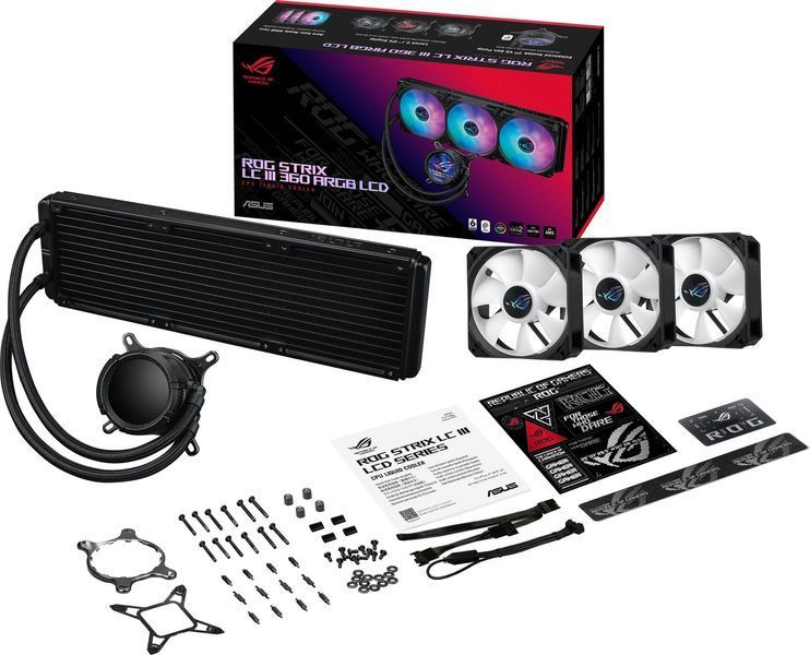 Система водяного охолодження Asus ROG Strix LC III 360 ARGB LCD (90RC00W1-M0UAY0) 524614 фото
