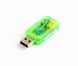 Звукова карта Gembird SC-USB-01 Green 236028 фото 2